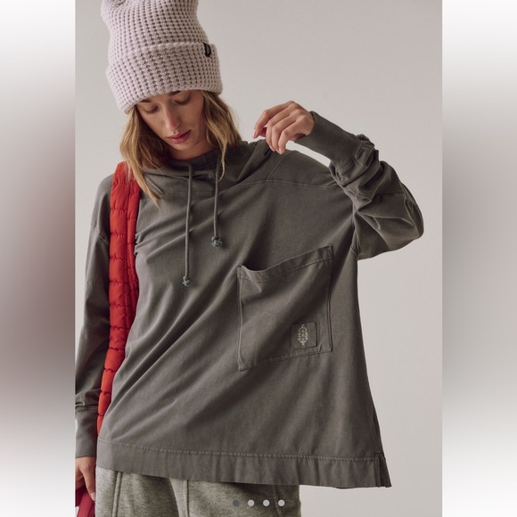 FP Movement by Free People Sweaters - FP Movement by Free People Olive Green Oversized Hoodie Sweatshirt